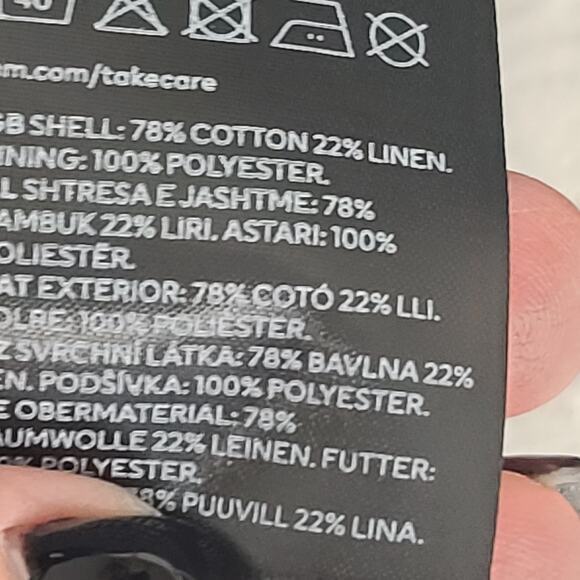 H & M linen boys blazer navy blue Size 6x NWT Formal Event party Wedding - Picture 7 of 8